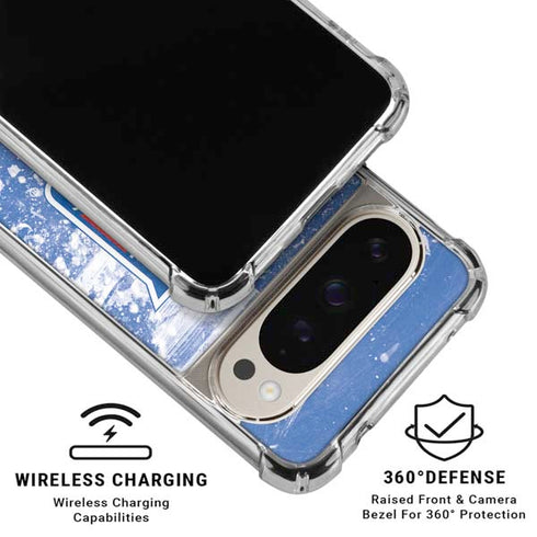 NHL New York Rangers Frozen Pixel 9 Pro XL Clear Case